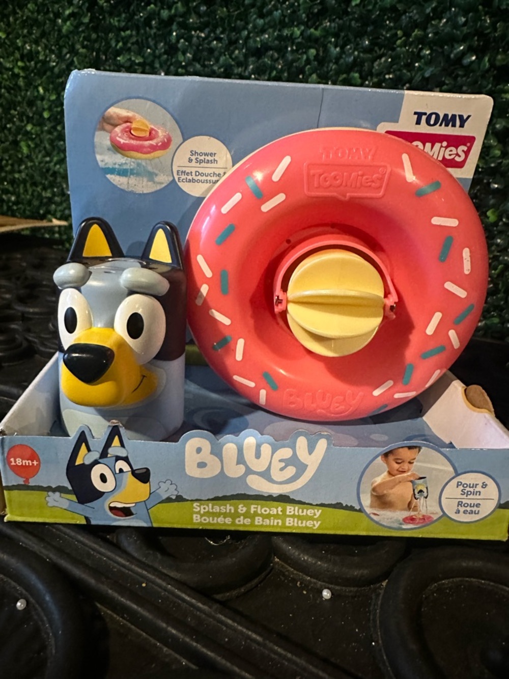 Tomy Bluey Splash & Float Donut Bath Toy - Pink